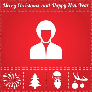 Hippi Icon Vector Stock Illustration