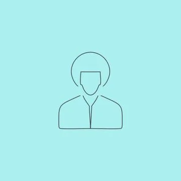Hippi man icon Stock Illustration