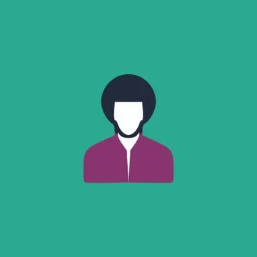 Hippi man icon Stock Illustration