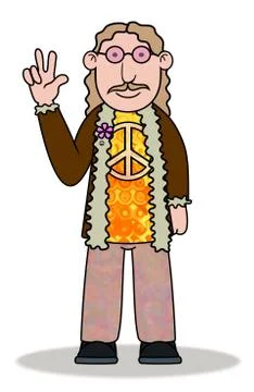 Hippie Stock Illustration