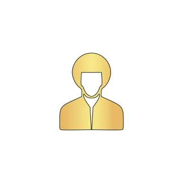 Hippie man computer symbol Ilustração Stock