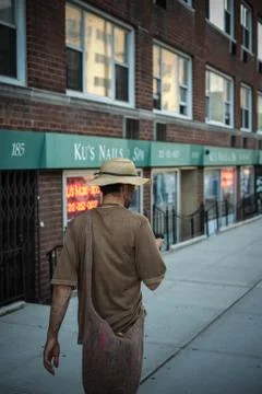 Hippie on the streets Stock Photos