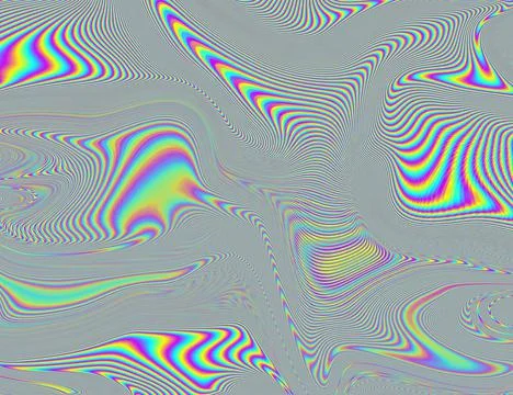 Hippie Trippy Psychedelic Rainbow Background LSD Colorful Wallpaper. Abstract Illustrazione stock