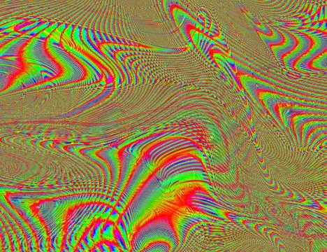 Hippie Trippy Psychedelic Rainbow Background LSD Colorful Wallpaper. Abstract Stock Illustration