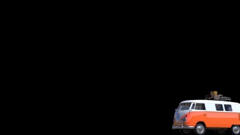 Hippie Van Stock Footage 125581525