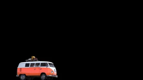 Hippie Van Stock Footage 125582211