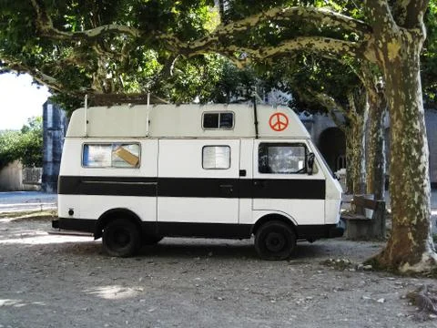 Hippie van Foto stock