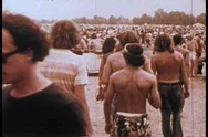 Hippies Smoke Dope And Pot And Do Drugs At A Rock Concert In The 1970S. Stock Footage