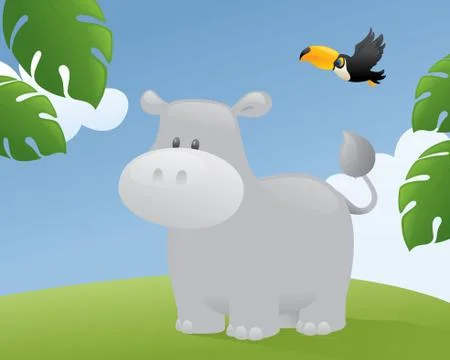 Hippo Illustrazione stock