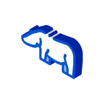 Hippo isometric icon vector illustration Stock Illustration