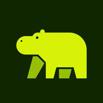 Hippo Logo Stock Illustration