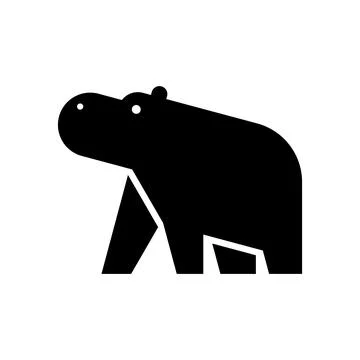 Hippo Logo Stock Illustration