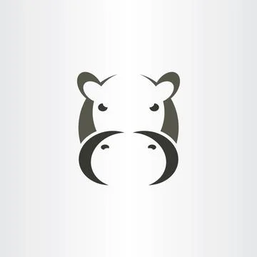 Hippo logo vector icon sign symbol illustration Stock-Illustration