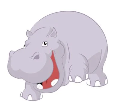Hippopotamus. Stock Illustration