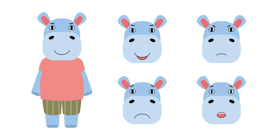 Hippopotamus Stock Illustration