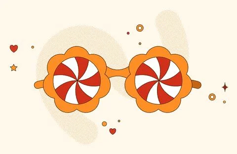 Hippy boho style elements. Stock Illustration