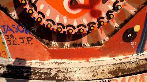 Hippy tank 03 Stock Footage 330358