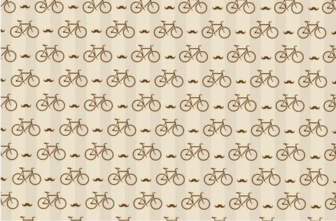 Hipster background with a bicycle Stock Illustration