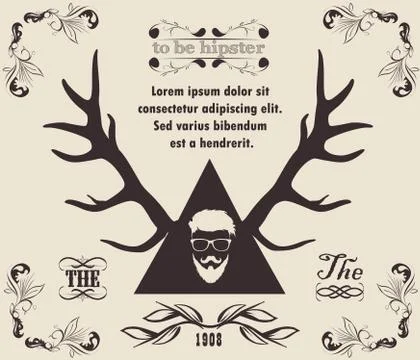 Hipster background Stock Illustration