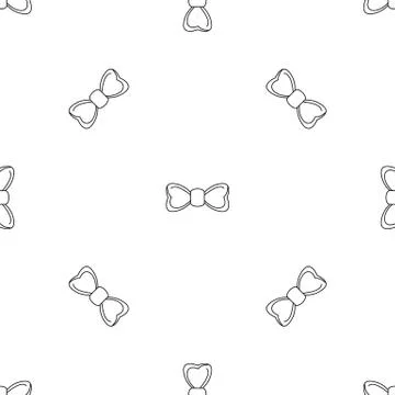 Hipster bow tie pattern seamless vector Stock Illustration