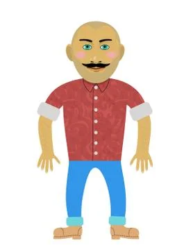 Hipster boy Illustrazione stock