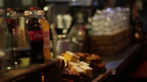 Hipster Cafe/Bar Pull-Focus Stock Footage 70737082