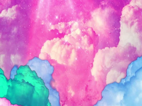 Hipster Clouds Color Stock Footage 77373043