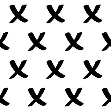 Hipster cross geometric pattern, abstract x shapes seamless design Stock Illustration