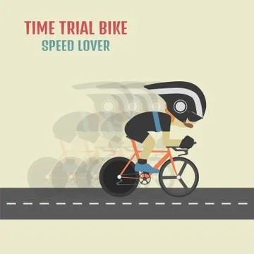 Hipster cyclist Illustration