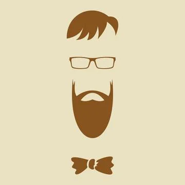 Hipster elements silhouette Stock Illustration