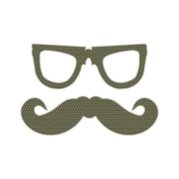 Hipster elements with special polka dotted design Illustrazione stock