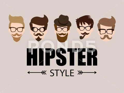 Hipster fashion lifestyle Stock Illustration ~ #69382336