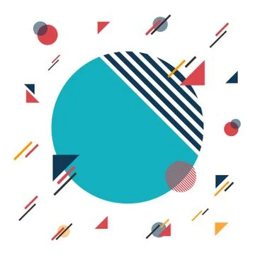 Hipster geometric background Illustrazione stock