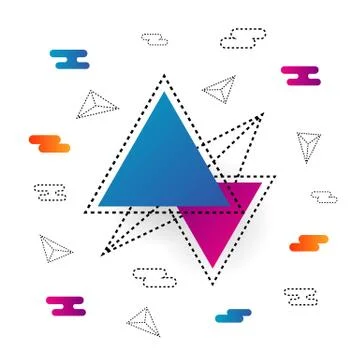 Hipster geometric background 스톡 일러스트
