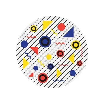 Hipster geometric background Stock Illustration