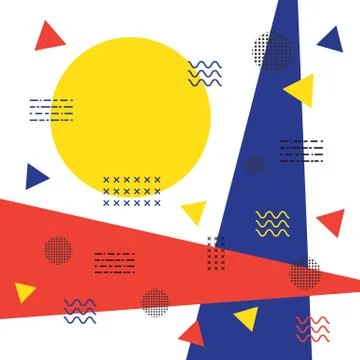 Hipster geometric background Illustrazione stock