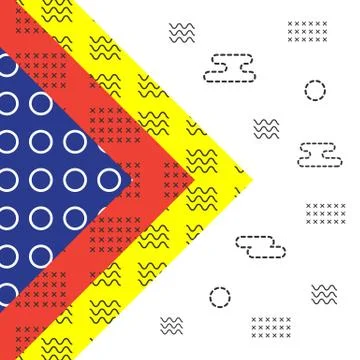 Hipster geometric background Stock Illustration