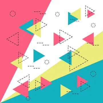 Hipster geometric background Illustrazione stock