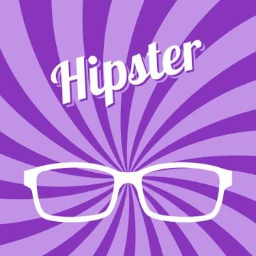 Hipster glasses art Ilustração Stock