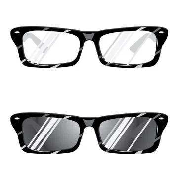 Hipster Glasses Ilustración de archivo