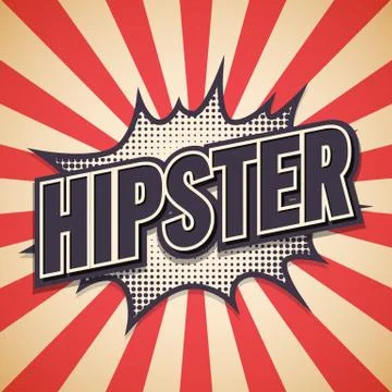 Hipster Graffiti. Comic Speech Bubble. Vector illustration Stock Illustration