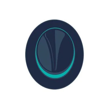 Hipster hat isolated vector icon Stock Illustration