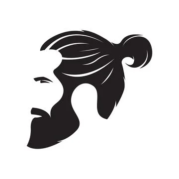 Hipster head man Stock Illustration