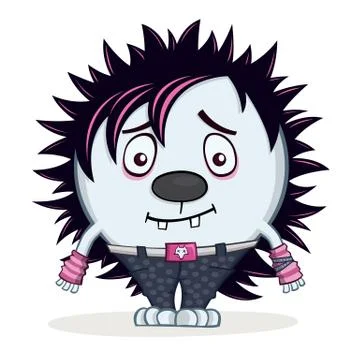 Hipster Hedgehog Stock-Illustration