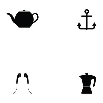 Hipster icon set Stock Illustration