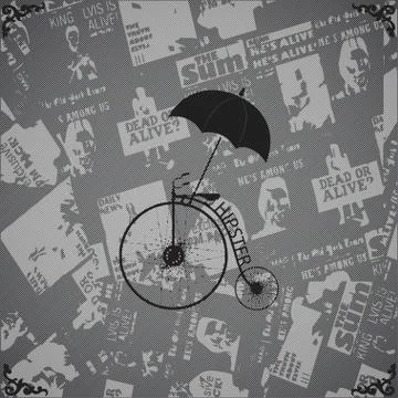 Hipster logo Stock Illustration