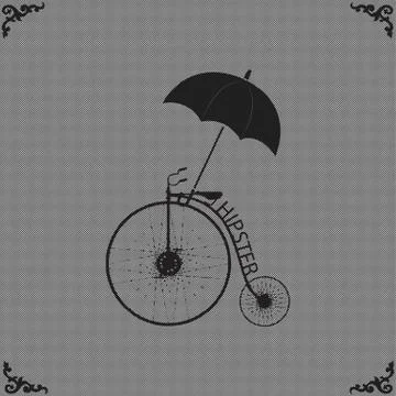 Hipster logo Stock Illustration