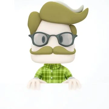 Hipster Man Stock Illustration