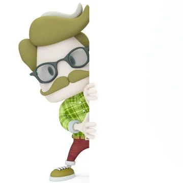 Hipster Man Stock Illustration