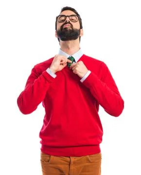 Hipster man Foto stock